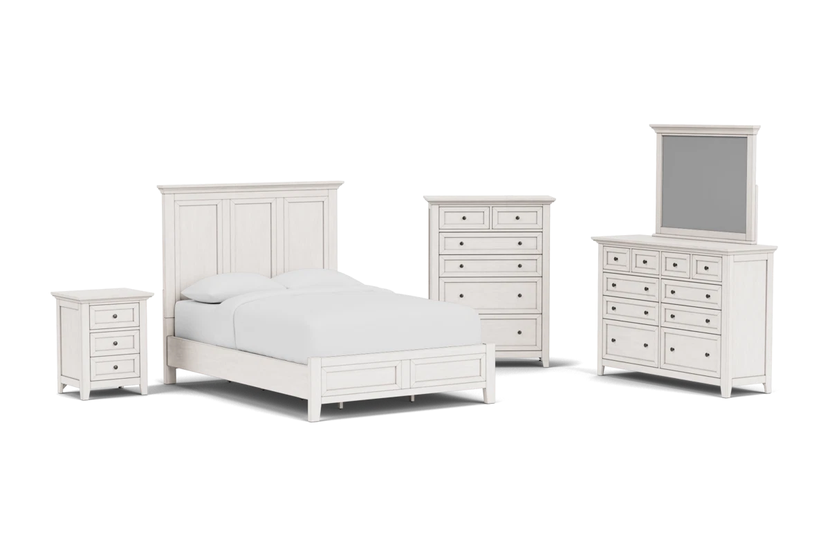 San Mateo 5-Piece White Queen Bedroom Set placeholder